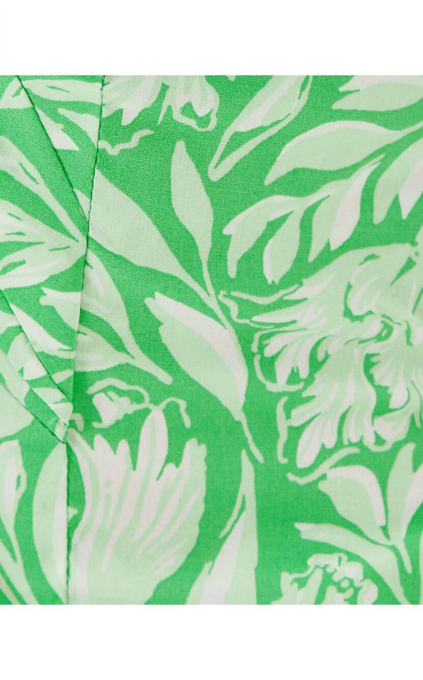 NEW LILLY PULITZER kylo strapless bustier top in fauna green tulip to tango - Picture 5 of 5